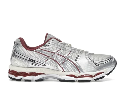 Мужские кроссовки Asics Gel-Kayano 12.1, серебристо-бордовые