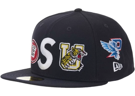 Supreme Mascots S Logo New Era 59Fifty Fitted Cap Navy navy