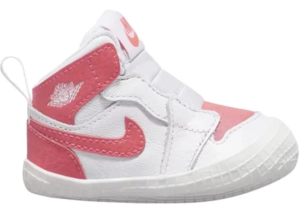 Детские пинетки jordan 1 retro crib bootie, розовые