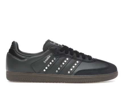 Женские кроссовки Adidas Samba OG, черные/песочные