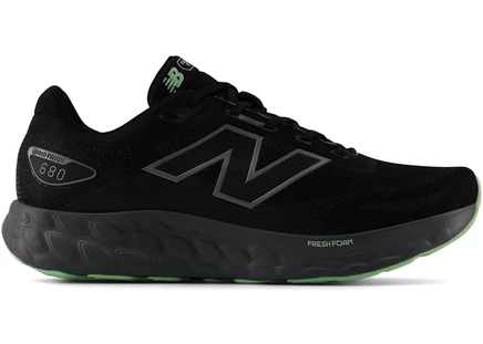 Мужские кроссовки New Balance 680v8 Waterproof черно-зеленые