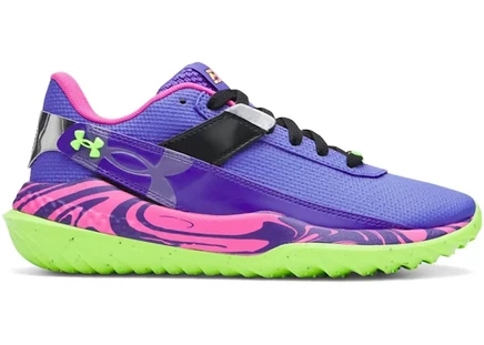 Детские кроссовки Under Armour Harper 10, фиолет/зелёный/розовый