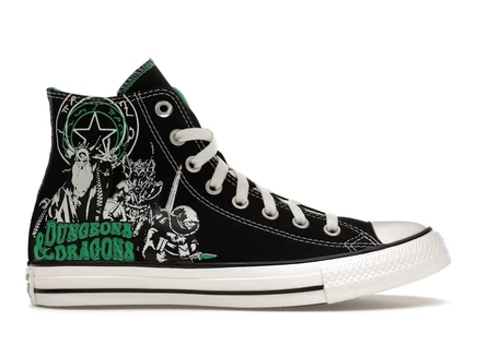 Мужские кеды converse chuck taylor hi, черно-зеленые