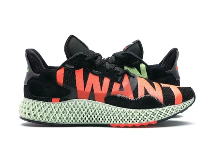 Мужские кроссовки Adidas ZX 4000 4D I Want I Can, черные