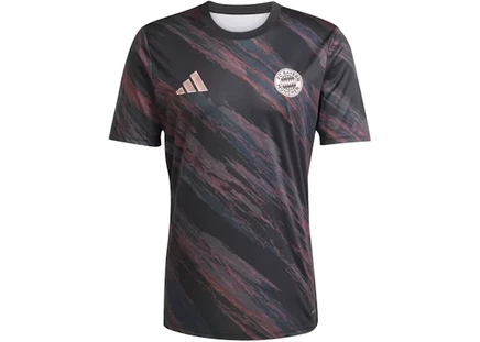 Мужская предматчевая футболка Adidas FC Bayern 25/26, черная