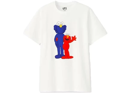 Унисекс футболка KAWS x Uniqlo BFF Elmo, белая
