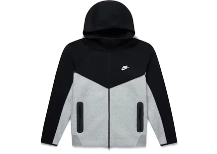 Мужское худи Nike Windrunner, темно-серое/черное/белое