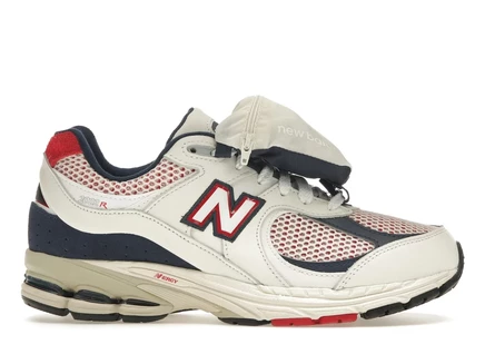 Мужская поясная сумка New Balance 2002R Team Red Navy, красно-синяя