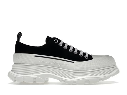 Мужские кроссовки Alexander McQueen Tread Slick Low, черно-белые