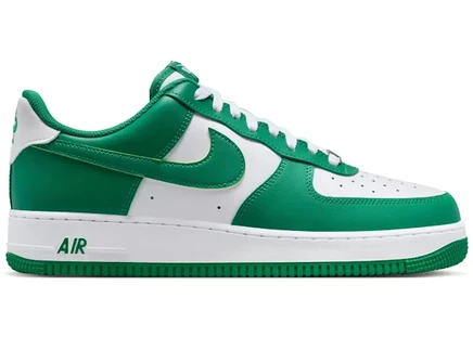 Мужские кроссовки Nike Air Force 1 Low 07, бело-малахитовые