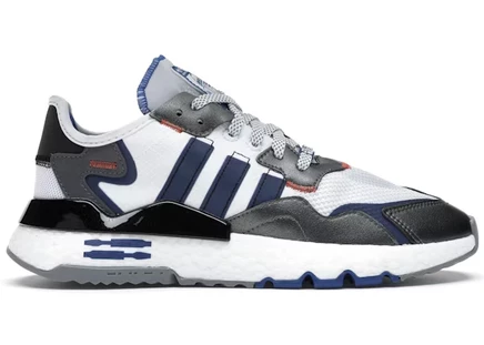 Мужские кроссовки Adidas Nite Jogger Star Wars R2D2, бело-черные