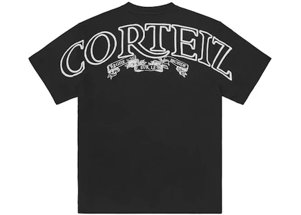 Мужская футболка Corteiz Royale Heavyweight, черная