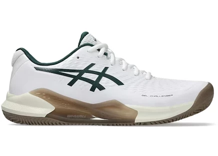 Мужские кроссовки Asics Gel-Challenger 14 Clay, белые/тёмно-зелёные