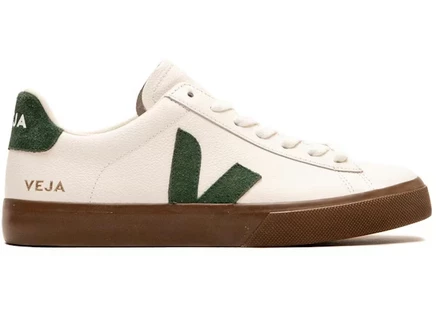 Мужские кроссовки Veja Campo Leather, белые/Cyprus Bark