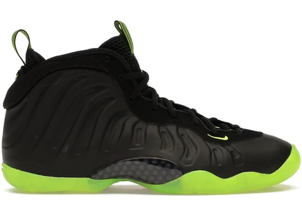 Кроссовки для мальчиков Nike Little Posite One, чёрно-volt