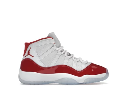 Детские кроссовки Jordan 11 Retro Cherry 2022, бело‑красно‑черные