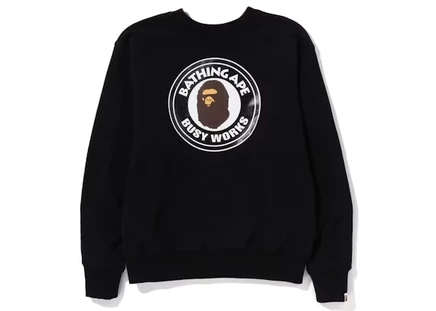 Мужской свитшот Bape 4Way свободного кроя, черно-фиолетовый