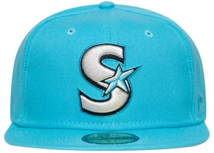 Унисекс кепка new era 59fifty scarborough, vice blue