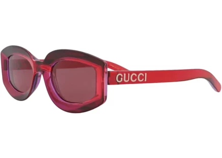 Женские солнцезащитные очки Gucci GG1719S, красно-фиолетовые