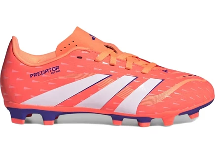 Детские бутсы Adidas Predator Club FG/MG, коралловые/белые