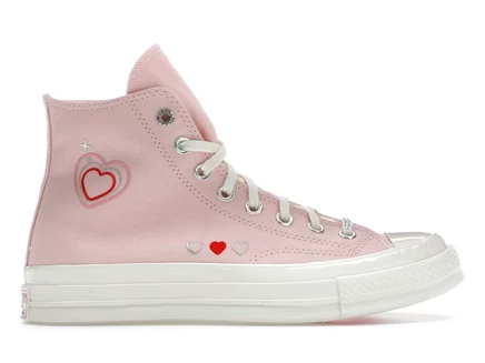Женские кеды Converse Chuck Taylor All Star 70 Hi Y2K Heart, пастельно-бежевые