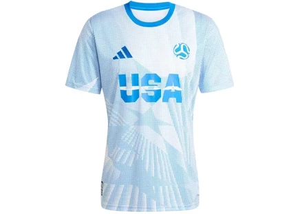 Мужская футболка Adidas USA Jersey, бело-голубая