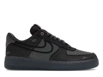 Мужские кроссовки Nike Air Force 1 Low '07, антрацит/серо-лиловые/чёрные
