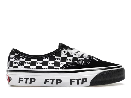 Мужские кеды Vans Authentic Checkerboard, черно-белые