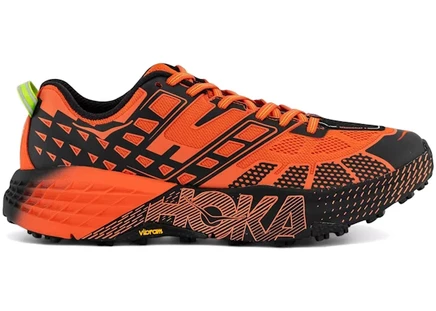 Мужские кроссовки Hoka One One Speedgoat 2, томатные/зелёные