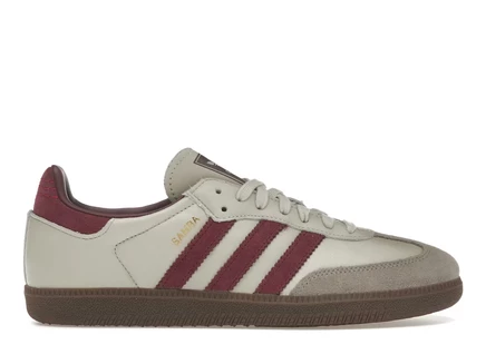Мужские кроссовки Adidas Samba OG, песочно-серые/бордовые