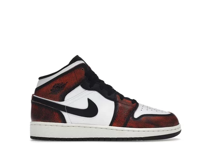 Детские кроссовки Jordan 1 Mid Wear-Away Chicago