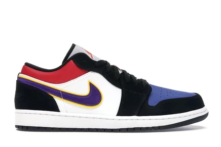 Мужские кроссовки Jordan 1 Low Lakers Top 3, мультиколор