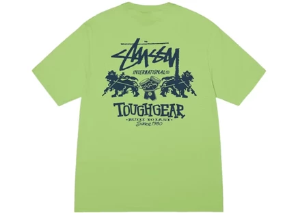 Мужская футболка Stussy Tough Gear, коричневая