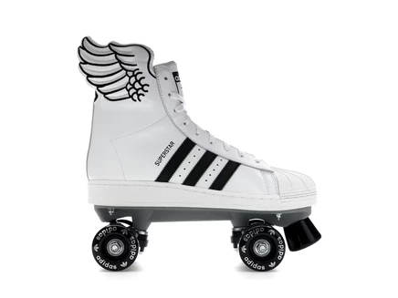 Женские кроссовки Adidas Superstar 82 Wings, бело-черные