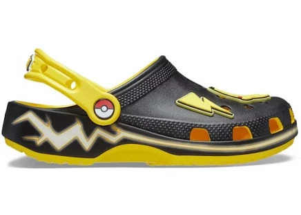 Детские сабо Crocs Classic Pikachu, лимонные