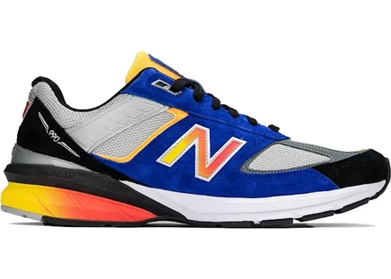 Мужские кроссовки New Balance 990v5 DTLR, сине-серо-черные