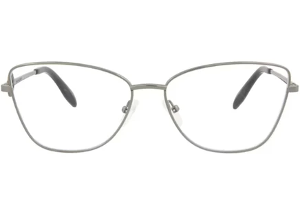Женские оптические очки Alexander McQueen Cat Eye-Frame, рутениевые