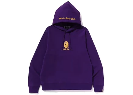 Мужское худи-пуловер Bape A Bathing Ape, фиолетовое
