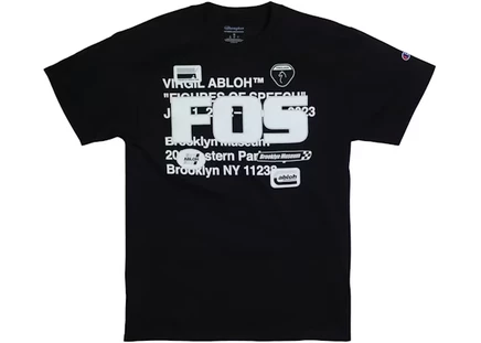 Мужская футболка virgil abloh brooklyn museum fos bkm, черная