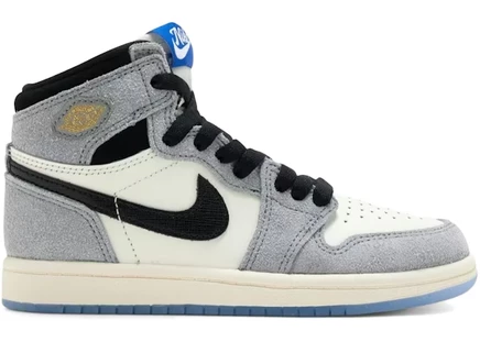 Детские кроссовки Jordan 1 Retro High OG All-Star, серые