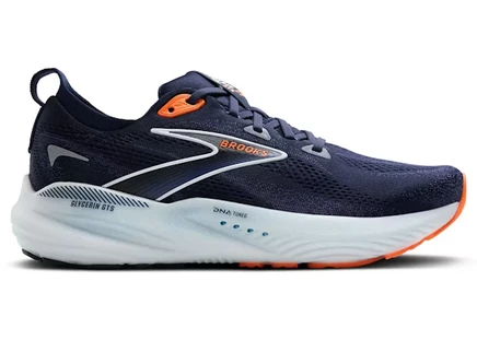 Мужские кроссовки Brooks Glycerin GTS 22, темно-синий/голубой/оранжевый