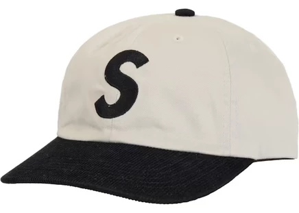 Унисекс 6-панельная кепка Supreme 2 Tone S Logo, светло-серый
