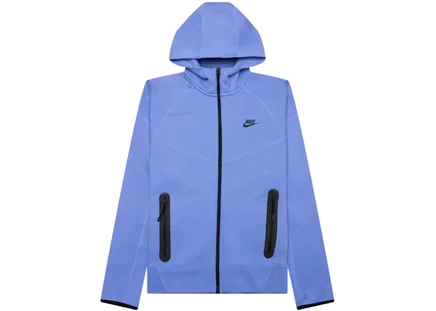 Мужская худи Nike Tech Fleece Windrunner на молнии, полярно-голубая/черная