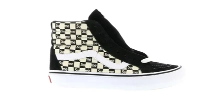 Мужские кеды Vans Sk8-Hi Supreme, черно-белые