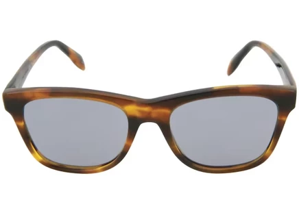 Унисекс солнцезащитные очки Alexander McQueen Square-Frame, желто-голубые