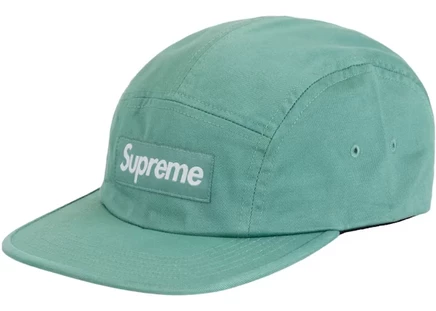 Унисекс кепка Supreme Washed Chino Twill Camp Cap, светло-голубая