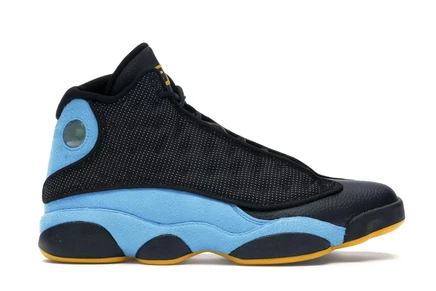 Мужские кроссовки Jordan 13 Retro Chris Paul Away, черно‑желто‑голубые