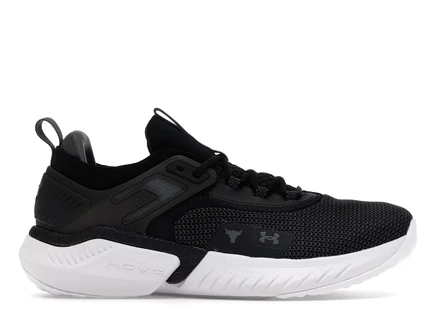 Мужские кроссовки under armour project rock 5, чёрно-белые