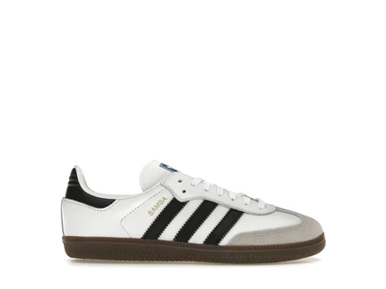 Детские кроссовки Adidas Samba OG, бело-черные