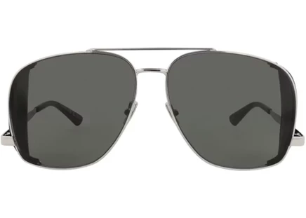 Мужские очки Saint Laurent Aviator SL653LEONL, серебристые
